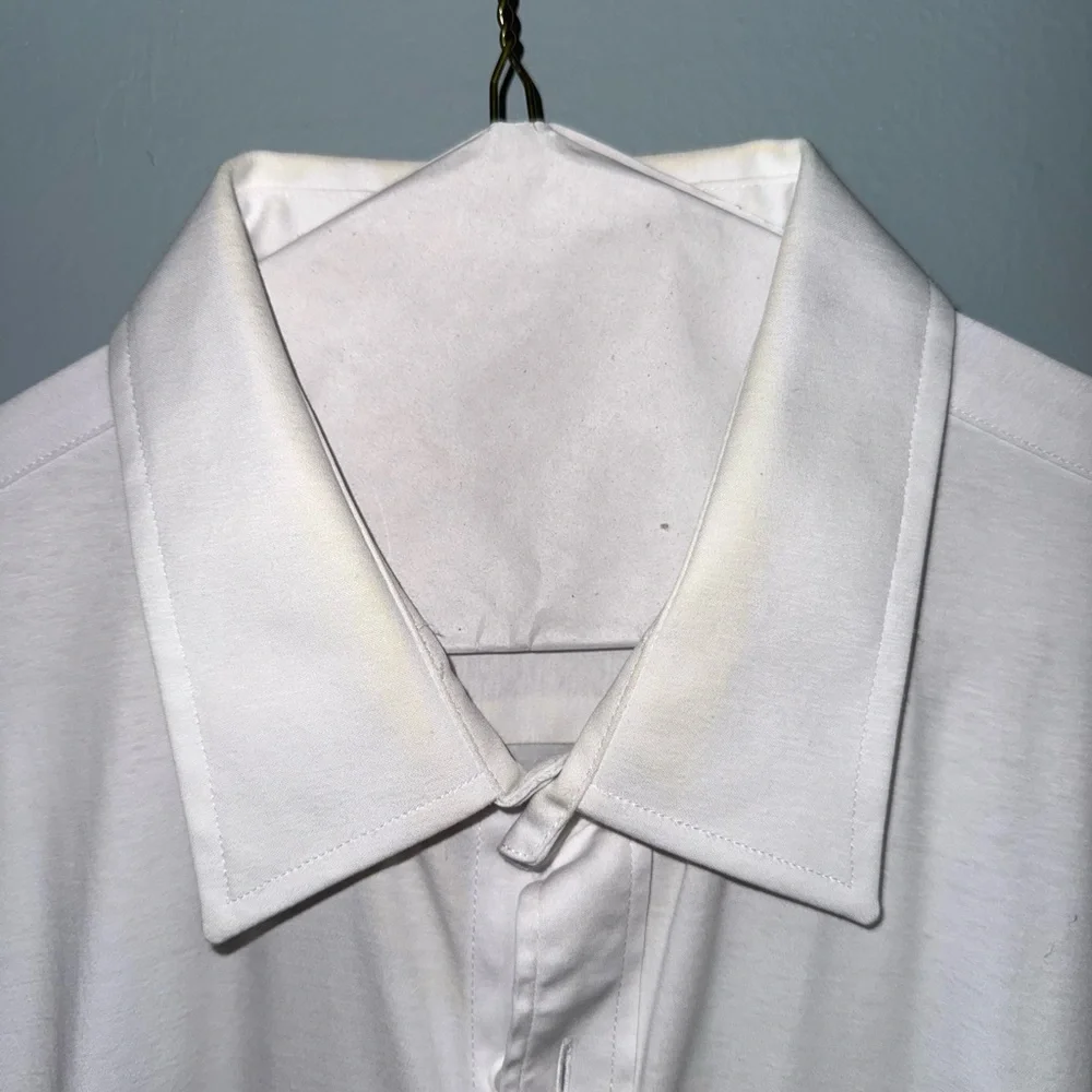 Men’s Butter Cloth White Button Down Long Sleeve Cotton Shirt XL - Picture 2 of 7